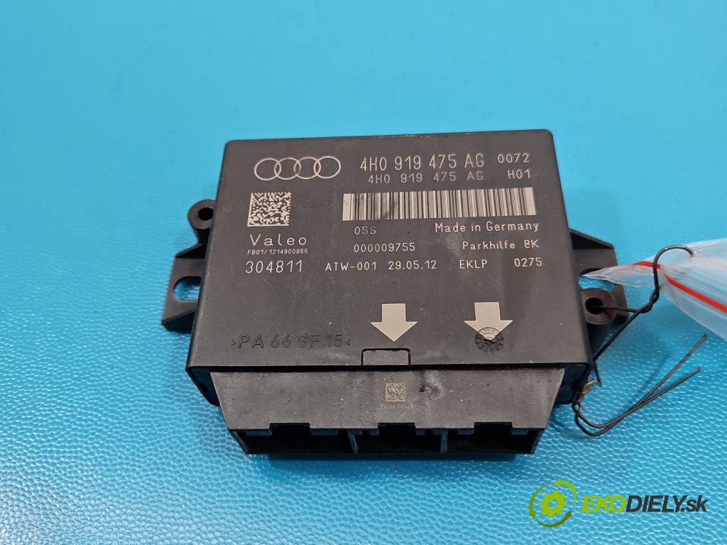 Audi A6 C7 2011-2018 2.0 tdi 177 HP automatic 130 kW 1968 cm3 5- riadiaca jednotka parkovaní: 4H0919475AG