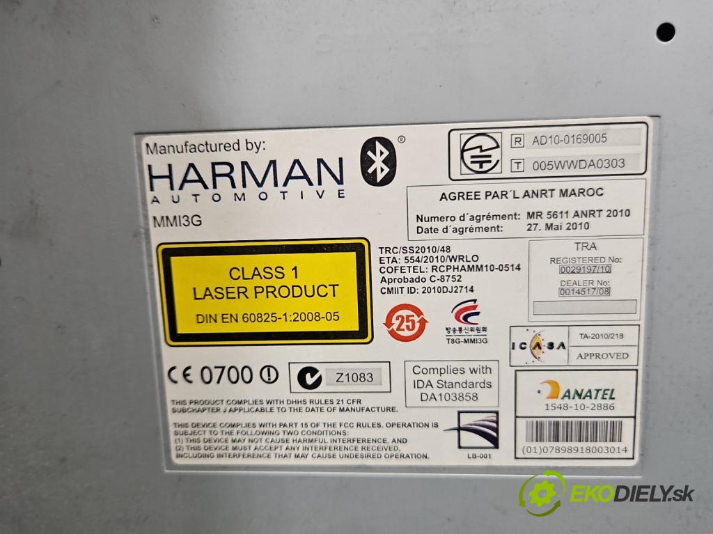 Audi A6 C7 2011-2018 2.0 tdi 177 HP automatic 130 kW 1968 cm3 5- Menič: cd 4G0035666H (CD menič)