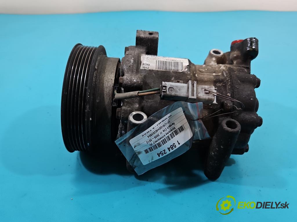 Renault Clio III 2005-2012 1.5 dci 68 HP manual 50 kW 1461 cm3 3- Kompresor: klimatizácie 8200866437 (Kompresor klimatizácie)