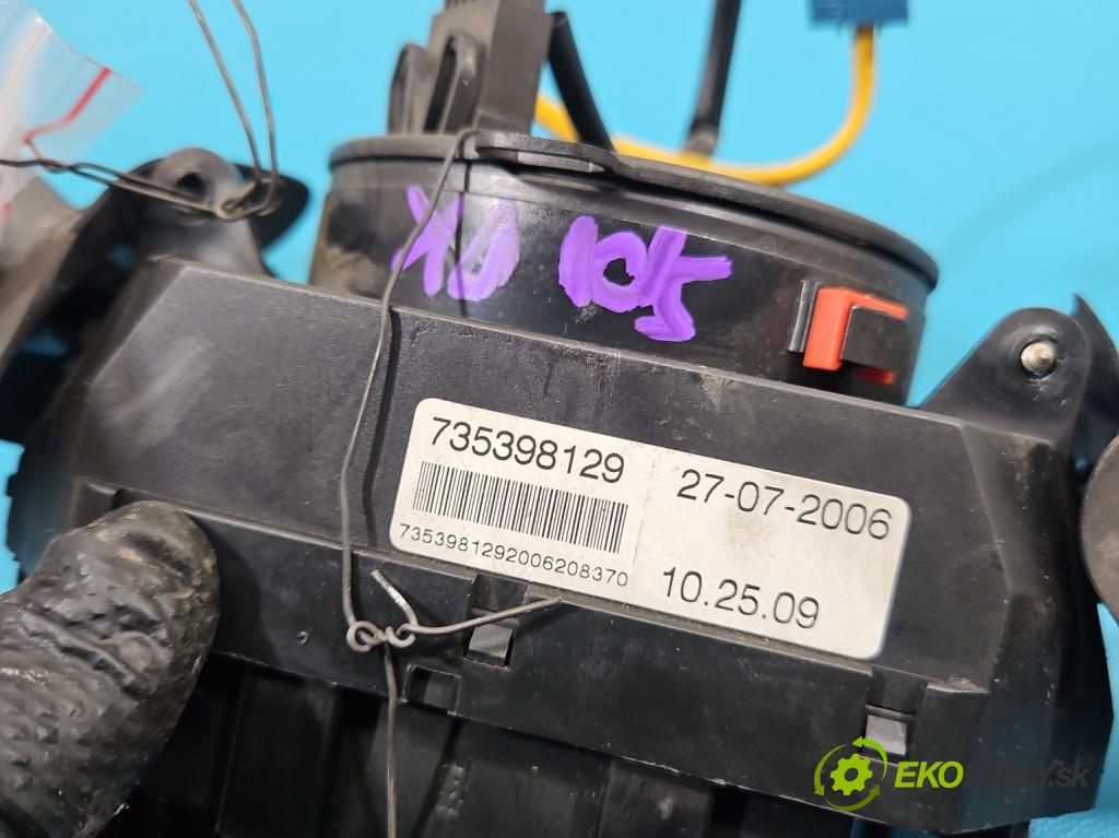 Fiat Panda II 2003-2012 1.1 8V 54 HP manual 40 kW 1108 cm3 5- prepínač komplex: 735398129 (Prepínacie páčky pod volantom)