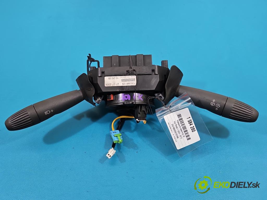 Fiat Panda II 2003-2012 1.1 8V 54 HP manual 40 kW 1108 cm3 5- prepínač komplex: 735398129 (Prepínacie páčky pod volantom)