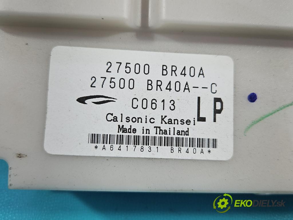 Nissan Qashqai I J10 2006-2013 1.6 16V 114 HP manual 84 kW 1598 cm3 5- panel kúrenia 27500-BR40A