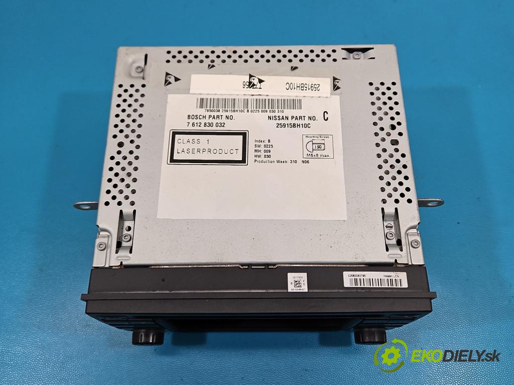 Nissan Qashqai I J10 2006-2013 1.6 16V 114 HP manual 84 kW 1598 cm3 5- Radio originál 25915BH10C