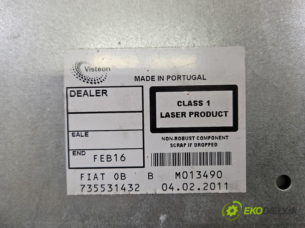 Fiat Bravo II 2007-2014 1.6 jtd 120 HP manual 88 kW 1598 cm3 5- Radio originál 735531432