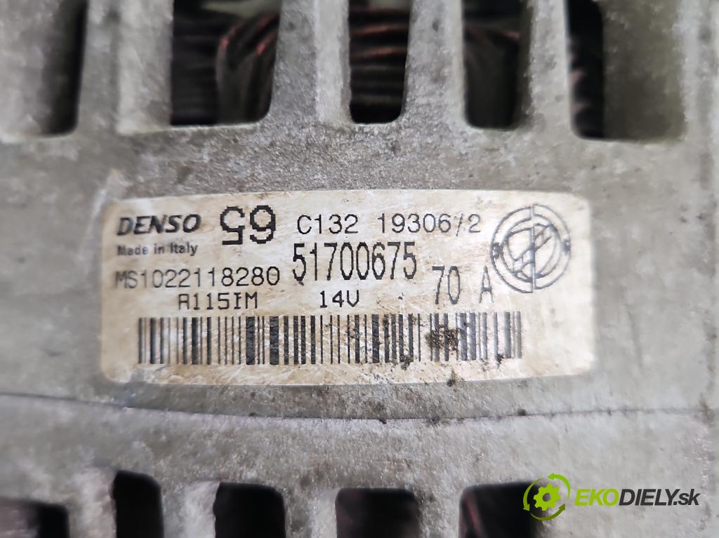 Fiat Panda II 2003-2012 1.1 8V 54 HP manual 40 kW 1108 cm3 5- Alternator 51700675 (Alternátor)