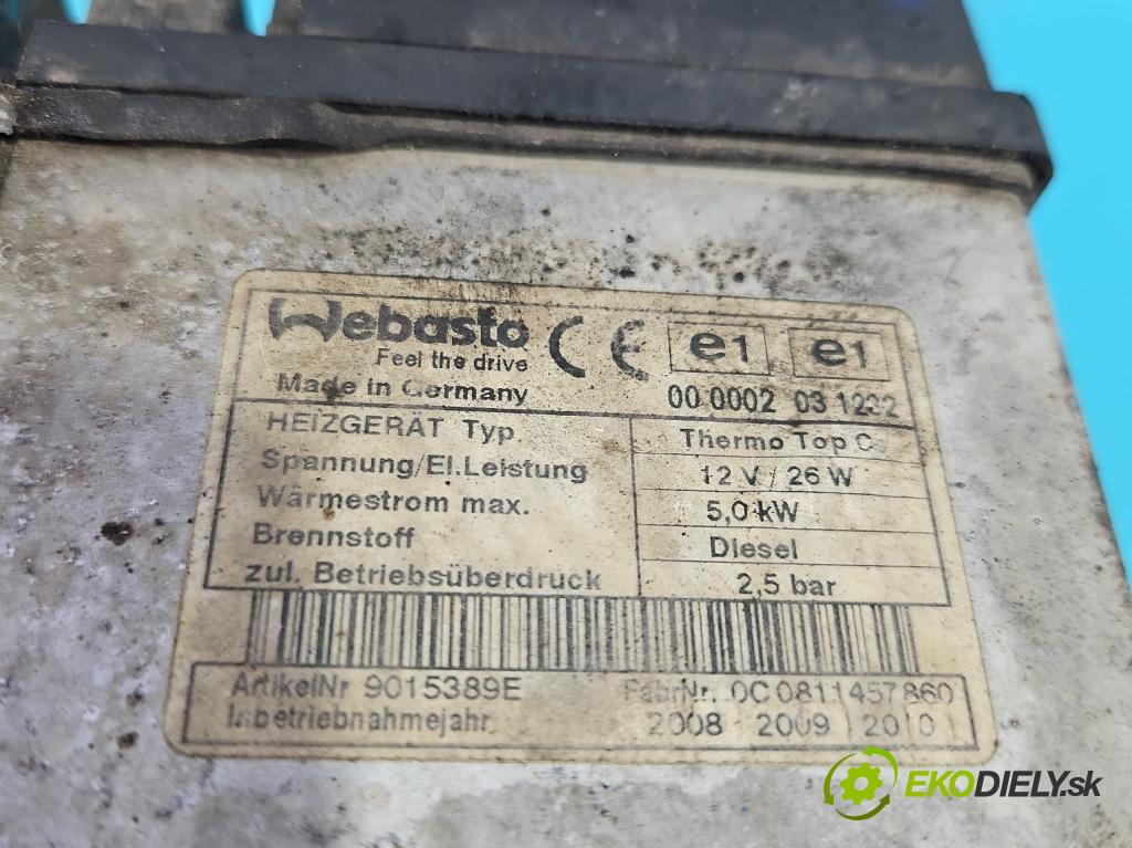 Mazda 6 II GH 2007-2012 2.2 citd 125 HP manual 92 kW 2184 cm3 5- Webasto 67889C (Webasto (nezávislé kúrenie))