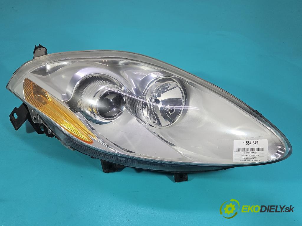 Fiat Bravo II 2007-2014 1.6 jtd 120 hp manual 88 kW 1598 cm3 5- světlo pravý  (Pravé přední světlo)