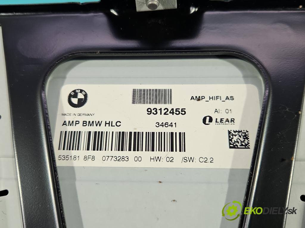 Bmw 3 F30 2011-2018 2.0d 184hp automatic 135 kW 1995 cm3 5- Zesilovač: 9312455 (Zosilňovač)