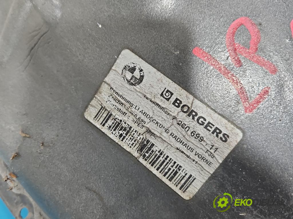 Bmw 3 F30 2011-2018 2.0d 184hp automatic 135 kW 1995 cm3 5- Blatník: predné ľavé 7260699