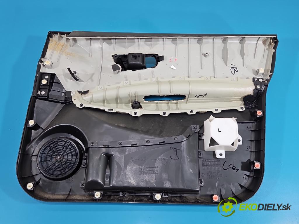 Nissan Qashqai I J10 2006-2013 1.6 16V 114 HP manual 84 kW 1598 cm3 5- Čalounictví: dvere predné ľavé 80977-JD100