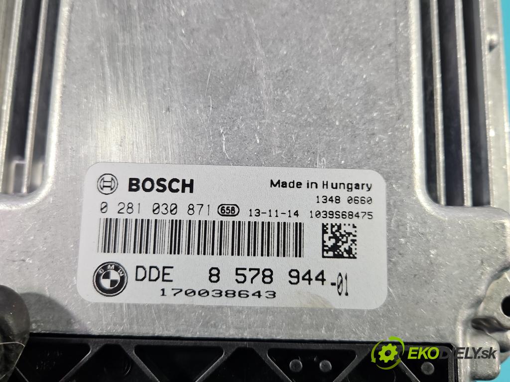 Bmw 3 F30 2011-2018 2.0d 184hp automatic 135 kW 1995 cm3 5- riadiaca jednotka motora 0281030871