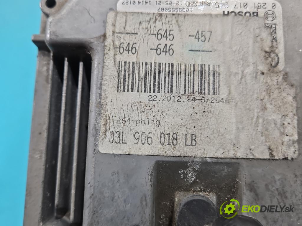 Audi A6 C7 2011-2018 2.0 tdi 177 HP automatic 130 kW 1968 cm3 5- riadiaca jednotka motora 0281017945
