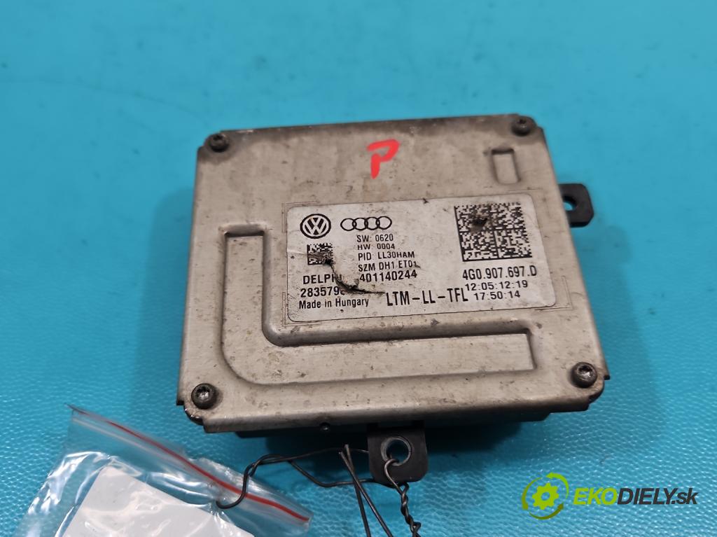 Audi A6 C7 2011-2018 2.0 tdi 177 HP automatic 130 kW 1968 cm3 5- modul lampy: 4G0907697D