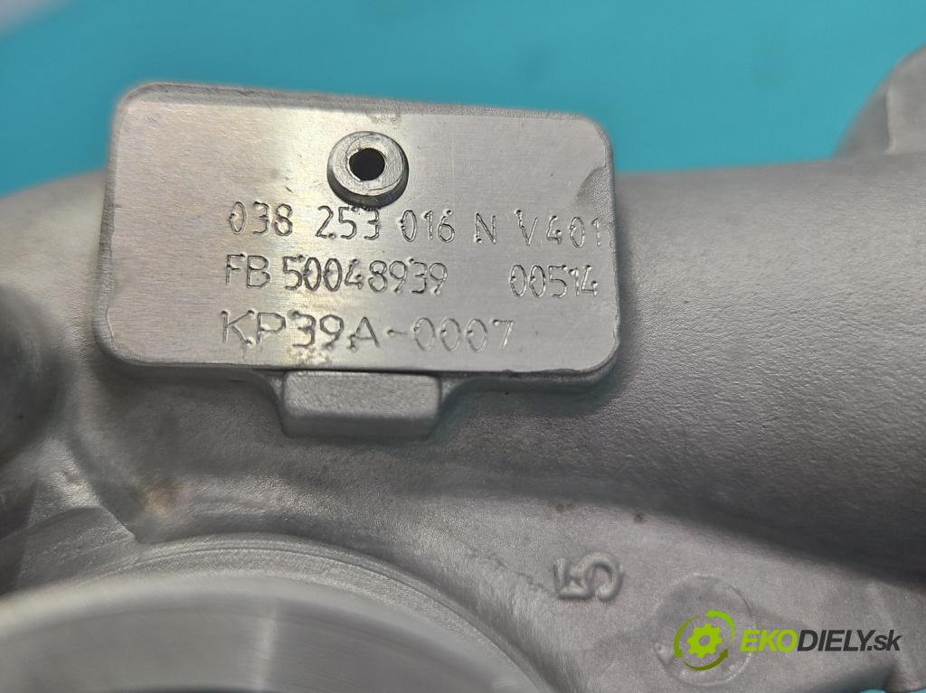 Vw Golf IV 1997-2003 1.9 tdi 101 HP manual 74 kW 1896 cm3 5- turbodúchadlo, turbo repasovaná KP39A-0007
