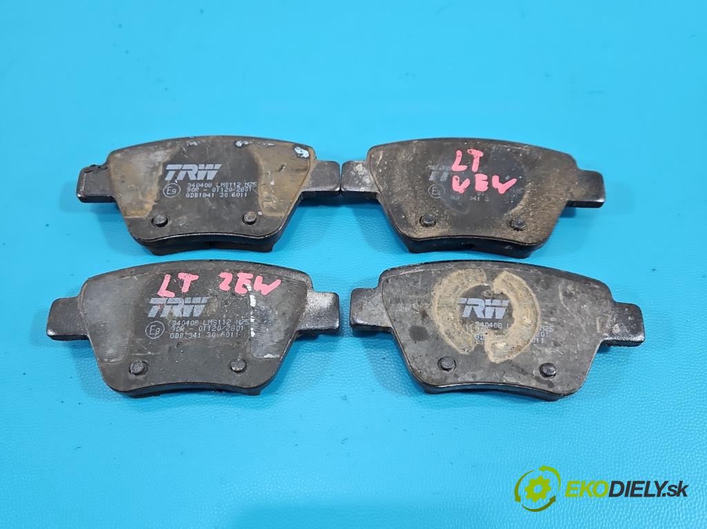 Skoda Yeti 2009-2017 2.0d 170 HP manual 125 kW 1968 cm3 5- Štíty: brzdové zadné