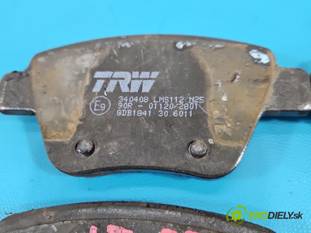 Skoda Yeti 2009-2017 2.0d 170 HP manual 125 kW 1968 cm3 5- Štíty: brzdové zadné