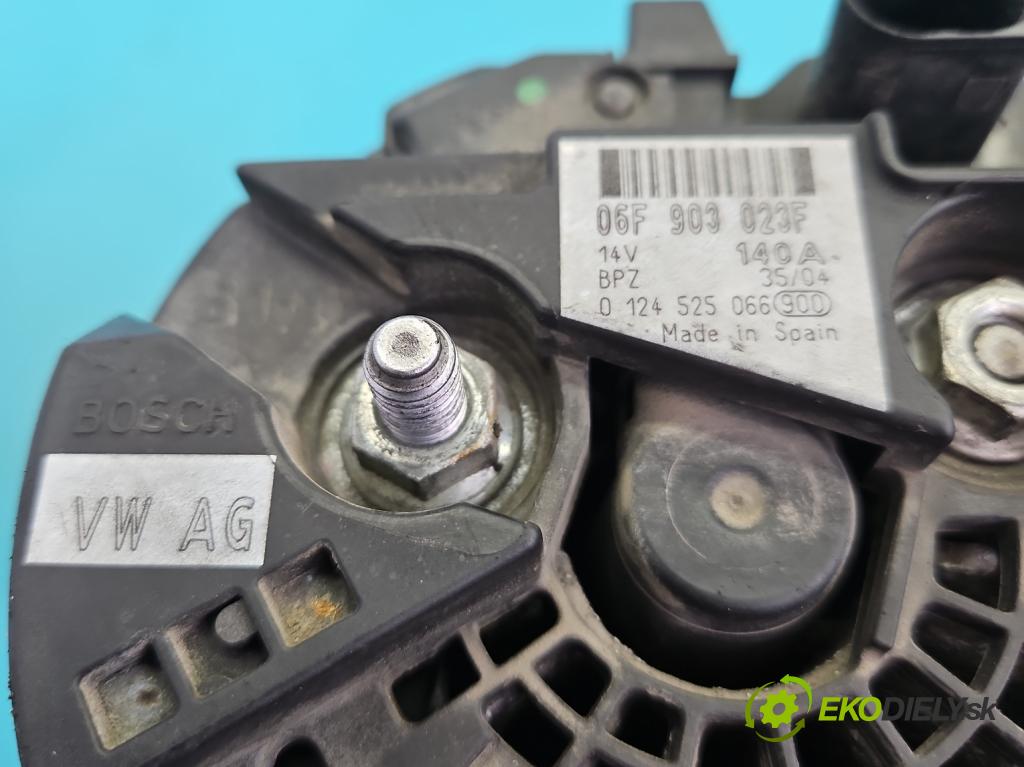 Vw Golf V 2003-2009 1.9 tdi 105 HP manual 77 kW 1896 cm3 5- Alternator 06F903023F (Alternátor)