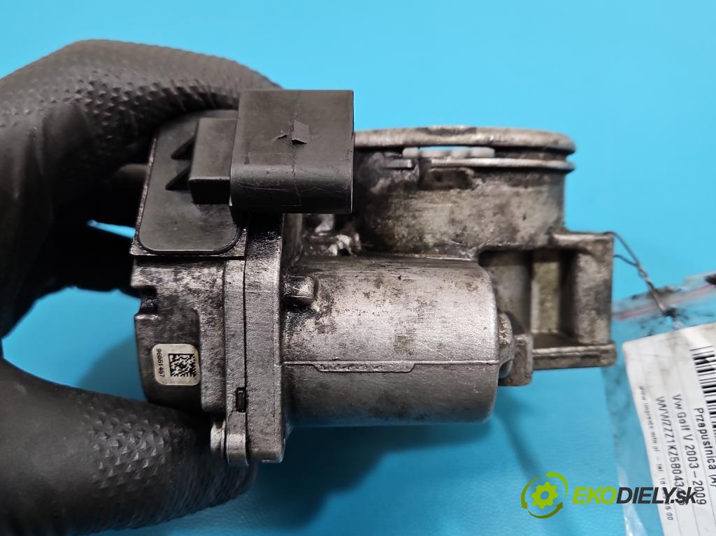 Vw Golf V 2003-2009 1.9 tdi 105 HP manual 77 kW 1896 cm3 5- klapka 03G128063 (Škrtiaca klapka)