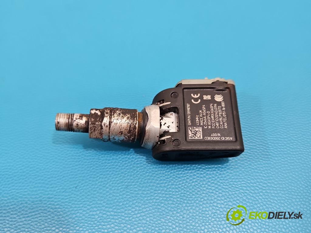 Opel Astra IV 2009-2015 1.4 T 140 HP manual 103 kW 1364 cm3 4- snímač tlak: pneumatika 13598787 (Snímač tlaku v pneumatike)