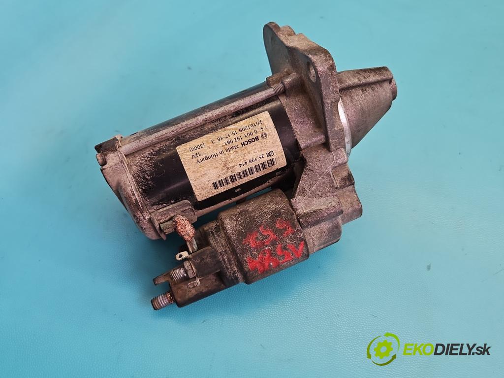 Opel Astra IV 2009-2015 1.4 T 140 HP manual 103 kW 1364 cm3 4- štartér 25198414 (Štartér)