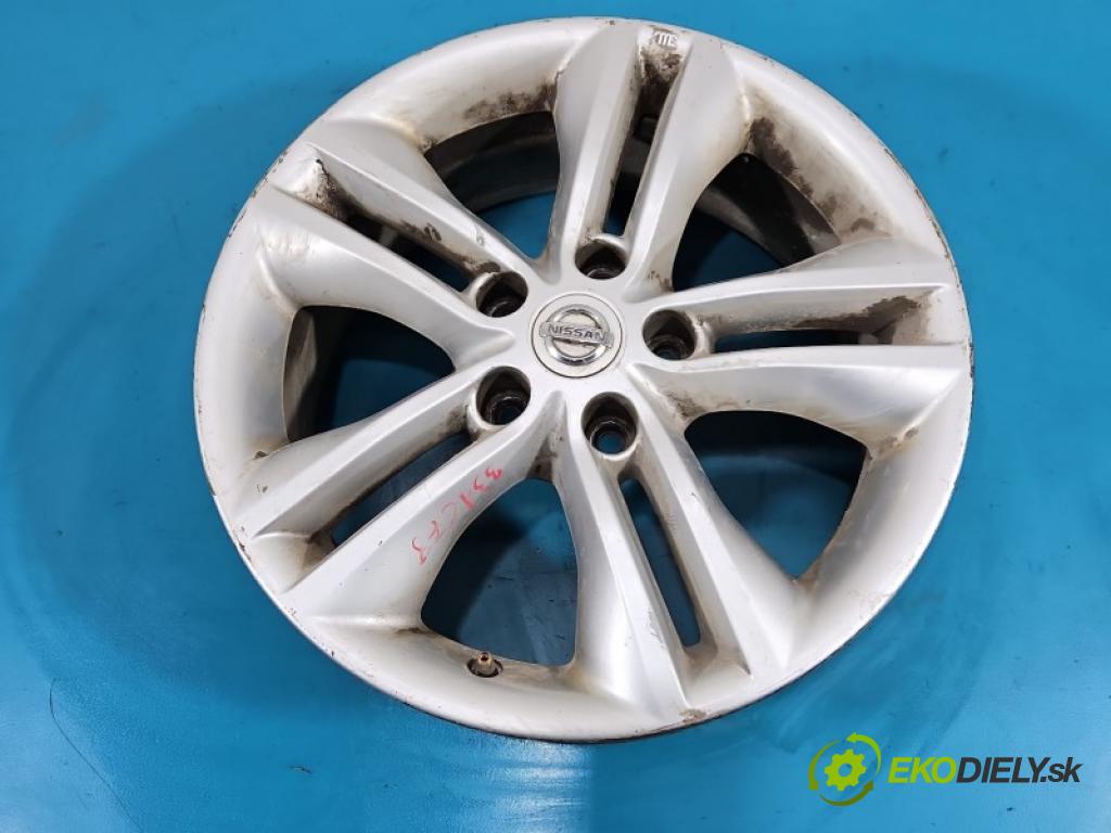 Nissan Qashqai I J10 2006-2013 1.6 16V 114 hp manual 84 kW 1598 cm3 5- Felga hliník 17" komplet