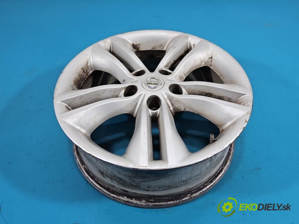 Nissan Qashqai I J10 2006-2013 1.6 16V 114 hp manual 84 kW 1598 cm3 5- Felga hliník 17" komplet