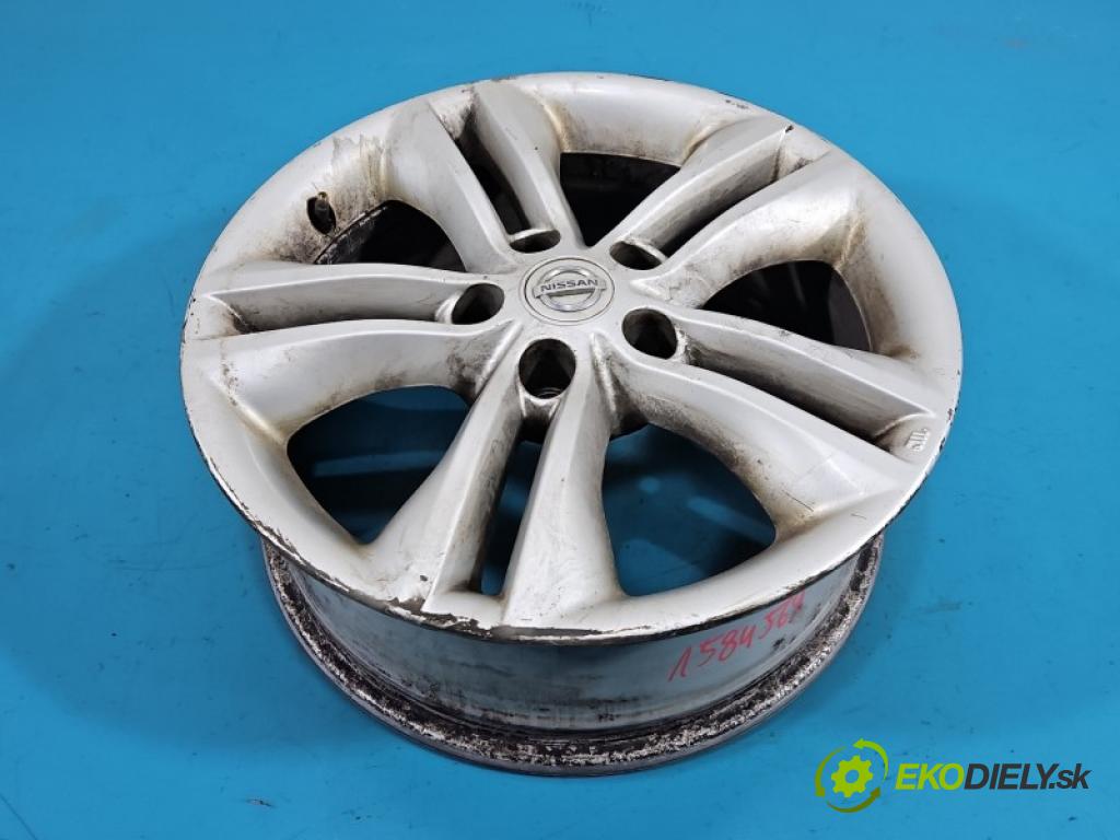 Nissan Qashqai I J10 2006-2013 1.6 16V 114 hp manual 84 kW 1598 cm3 5- Felga hliník 17" komplet