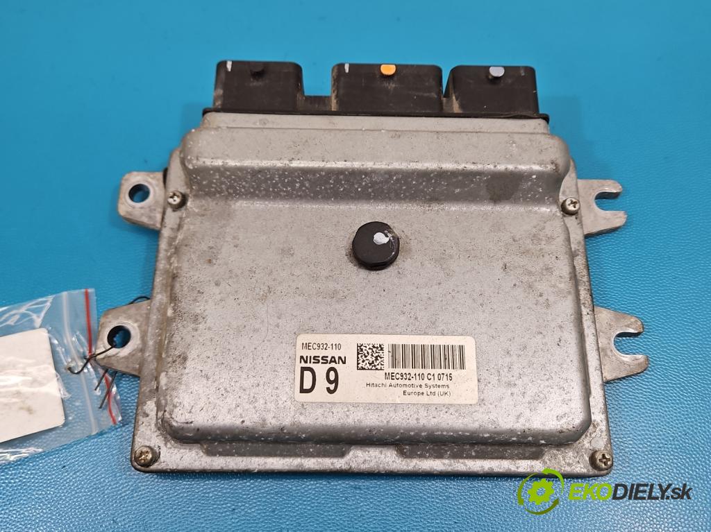 Nissan Qashqai I J10 2006-2013 1.6 16V 114 HP manual 84 kW 1598 cm3 5- riadiaca jednotka motora MEC932-110