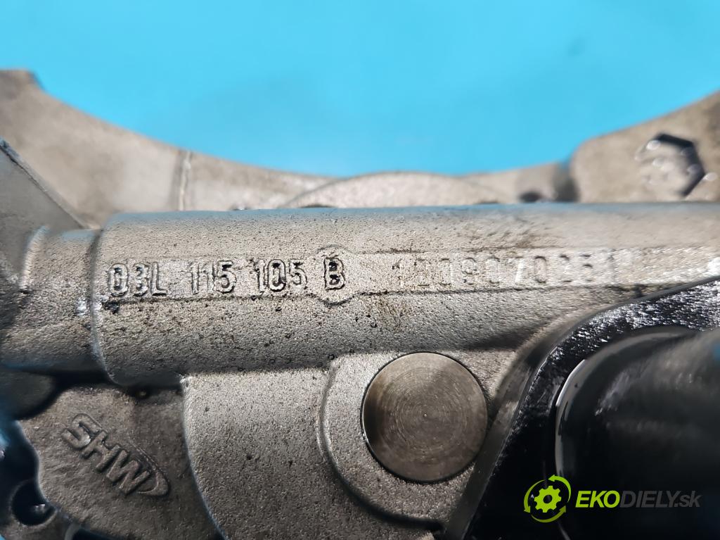 Skoda Yeti 2009-2017 2.0d 170 HP manual 125 kW 1968 cm3 5- čerpadlo oleja: 03L115105B (Olejová pumpa)
