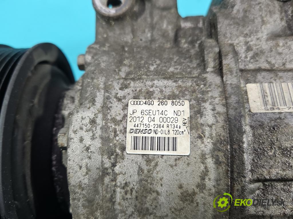 Audi A6 C7 2011-2018 2.0 tdi 177 HP automatic 130 kW 1968 cm3 5- Kompresor: klimatizácie 4G0260805D (Kompresor klimatizácie)