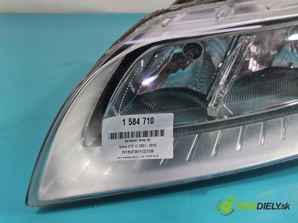 Volvo V70 III 2007-2016 2.0 D4 181KM manual 133 kW 1969 cm3 5- Reflektor: ľavý 31420019 (Kľučka dverí ostatné)