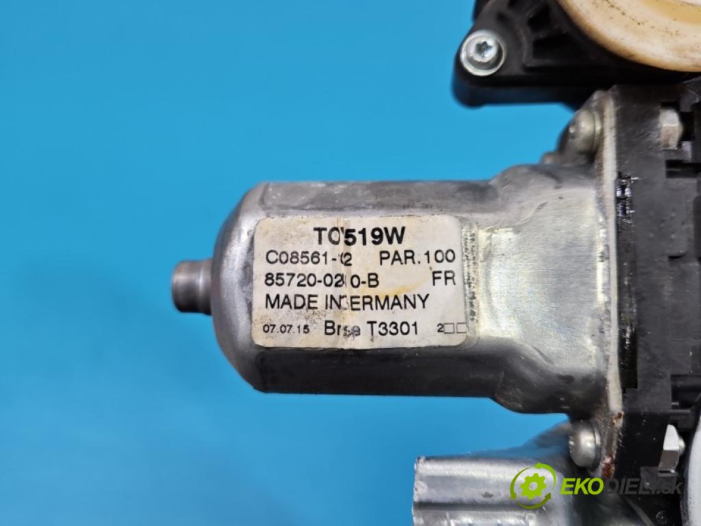 Toyota Auris II 2012-2018 1.6 16V 132 hp manual 97 kW 1598 cm3 5- mechanismus stahování přední levý 85720-02