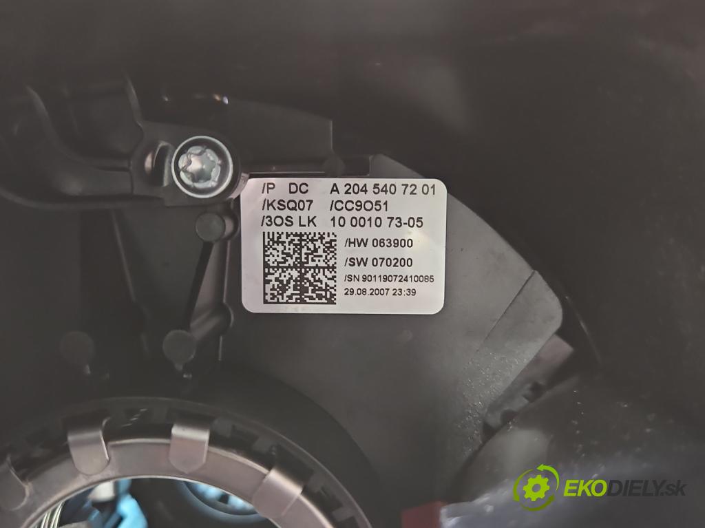 Mercedes C W204 2007-2014 2.2 CDI 136 HP manual 100 kW 2148 cm3 4- prepínač komplex: A2045407201 (Prepínacie páčky pod volantom)