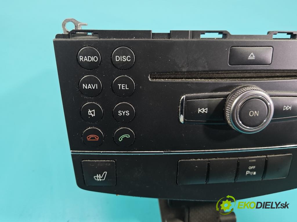 Mercedes C W204 2007-2014 2.2 CDI 136 HP manual 100 kW 2148 cm3 4- Radio originál A2048708990