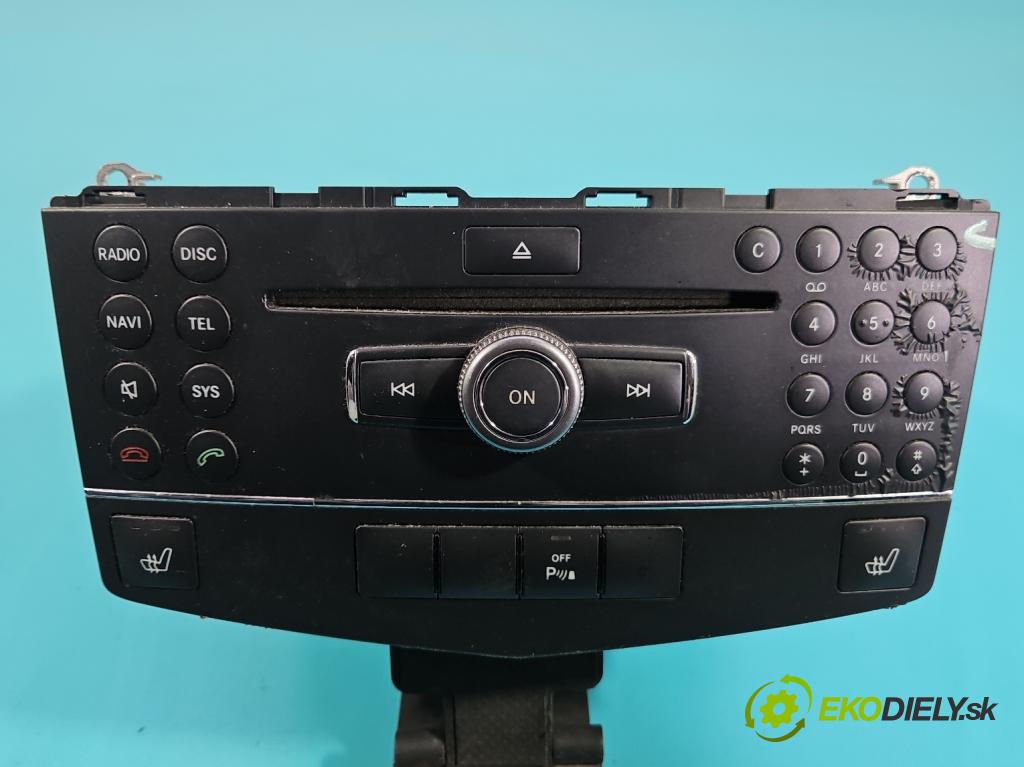 Mercedes C W204 2007-2014 2.2 CDI 136 HP manual 100 kW 2148 cm3 4- Radio originál A2048708990