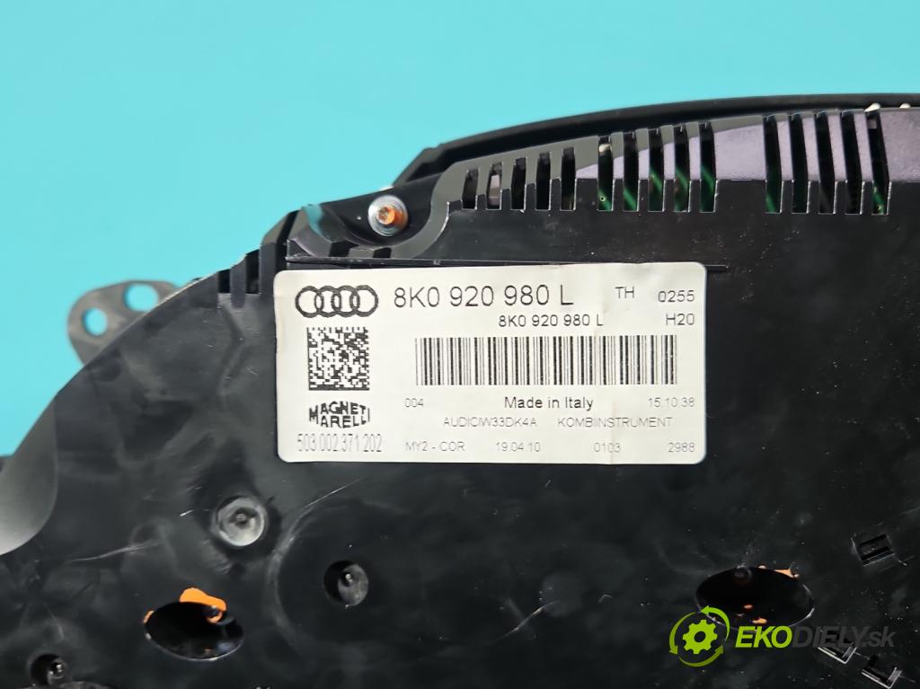Audi A4 B8 2007-2015 2.0 TFSI 211KM automatic 155 kW 1984 cm3 5- prístrojovka/ budíky 8K0920980L (Prístrojová doska)