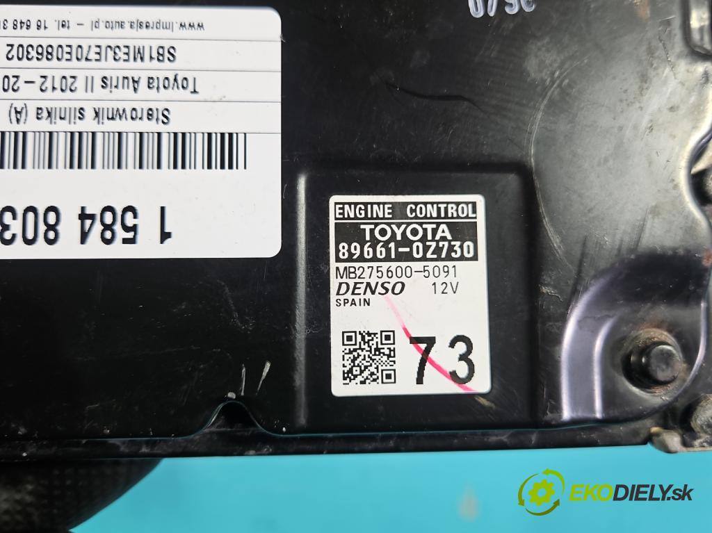 Toyota Auris II 2012-2018 1.6 16V 132 hp manual 97 kW 1598 cm3 5- řídící jednotka motoru 89661-0Z730