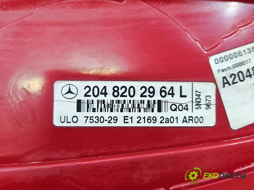Mercedes C W204 2007-2014 2.2 CDI 136hp manual 100 kW 2148 cm3 4- světlo zadní levé blatník: 2048202964
