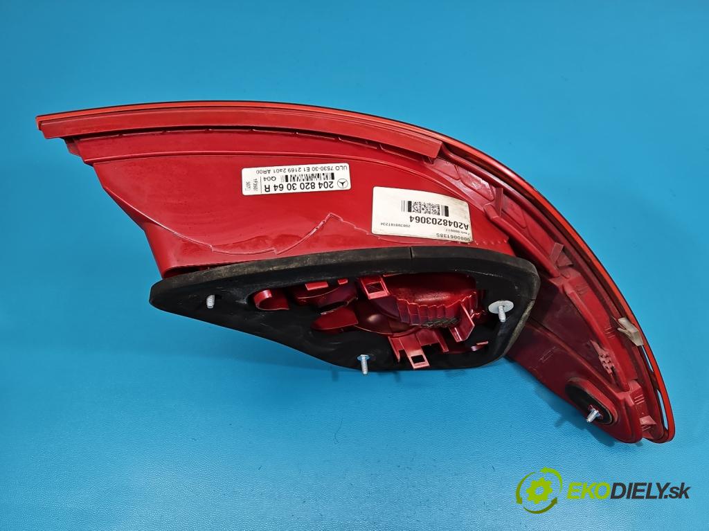 Mercedes C W204 2007-2014 2.2 CDI 136 HP manual 100 kW 2148 cm3 4- svetlo / reflektor zadné pravé A2048203064 (Kľučka dverí ostatné)