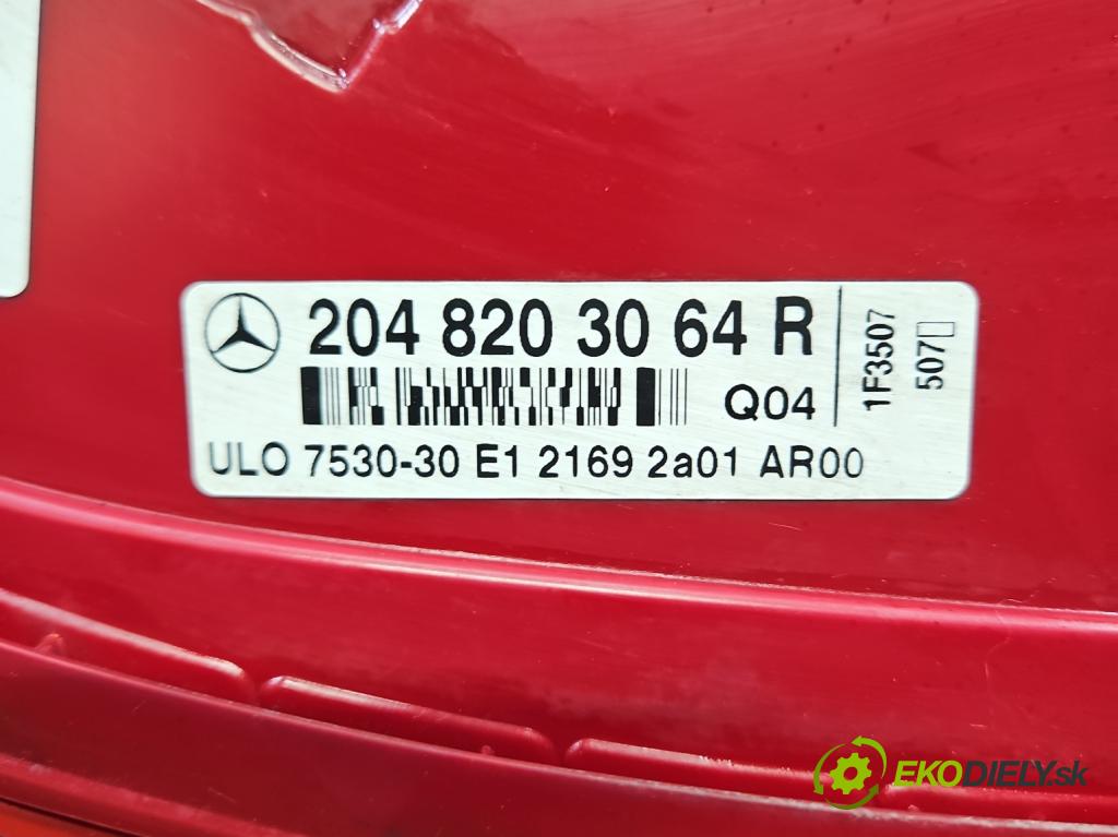 Mercedes C W204 2007-2014 2.2 CDI 136 HP manual 100 kW 2148 cm3 4- svetlo / reflektor zadné pravé A2048203064 (Kľučka dverí ostatné)
