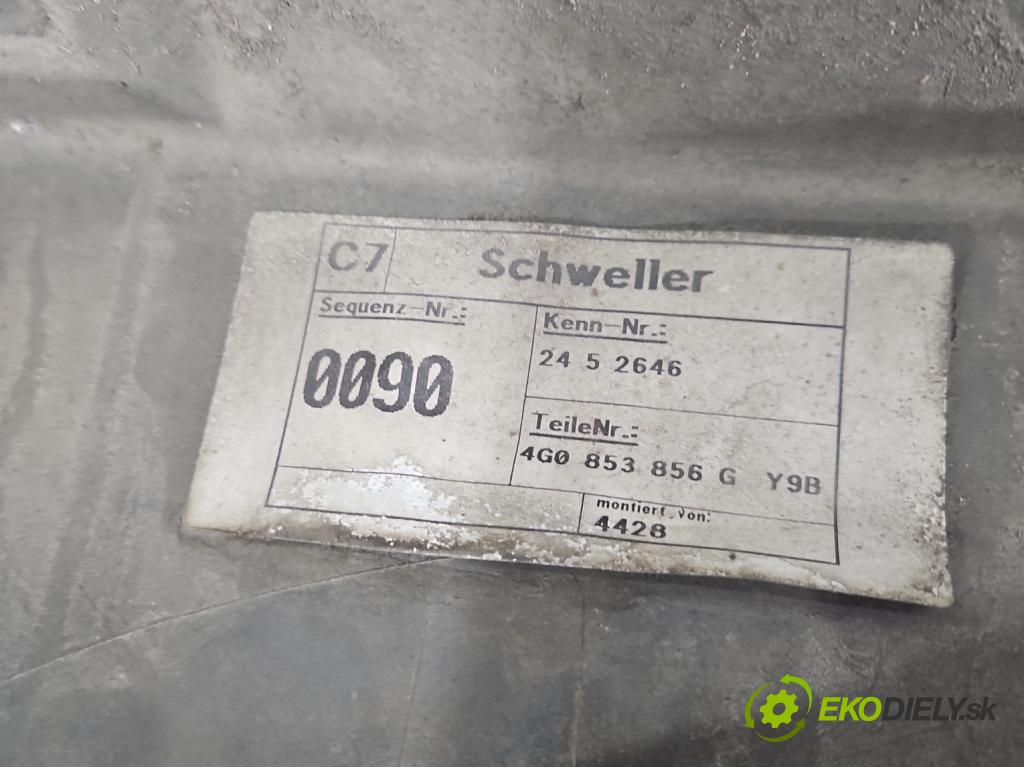 Audi A6 C7 2011-2018 2.0 tdi 177 HP automatic 130 kW 1968 cm3 5- lišta práh: pravé 4G0853856G (Lišta prahová)