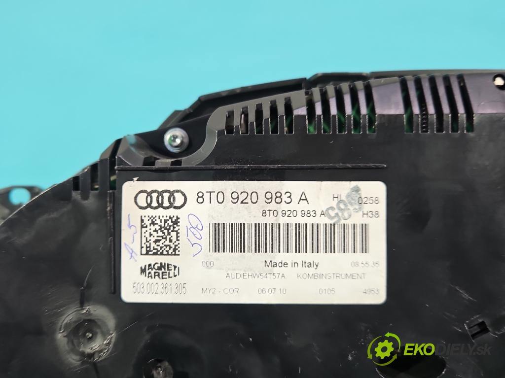 Audi A5 8T 2007-2016 2.0 TFSI 211KM automatic 155 kW 1984 cm3 2- prístrojovka/ budíky 8T0920983A (Prístrojová doska)