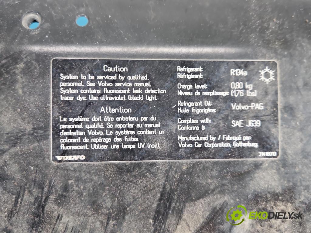 Volvo V70 III 2007-2016 2.0 D4 181KM manual 133 kW 1969 cm3 5- pas predný  (Výstuha predná)