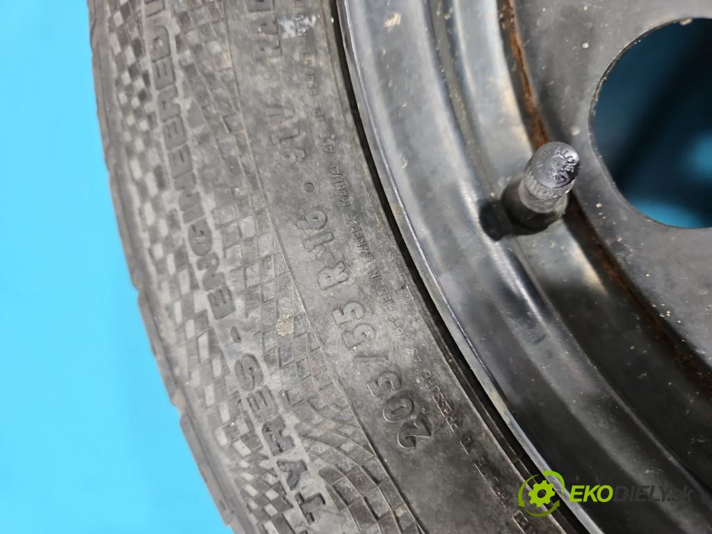 Skoda Octavia II 2004-2013 1.9 tdi 105 HP manual 77 kW 1896 cm3 5- koleso rezervne 16" 1K0601027K