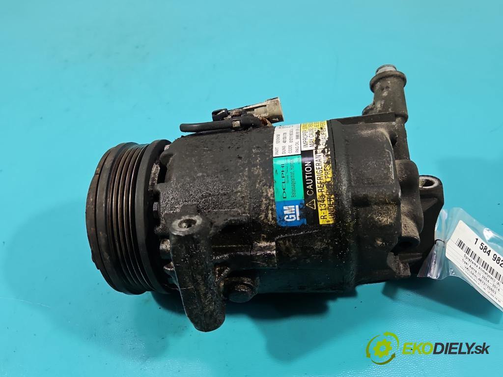Opel Astra III 2004-2014 1.6 16V 116 HP manual 85 kW 1598 cm3 5- Kompresor: klimatizácie 13124750 (Kompresor klimatizácie)
