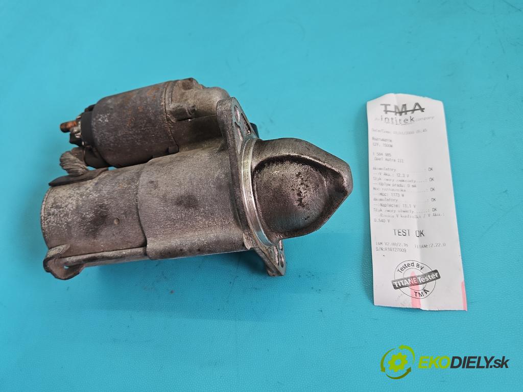 Opel Astra III 2004-2014 1.6 16V 116 HP manual 85 kW 1598 cm3 5- štartér  (Štartér)