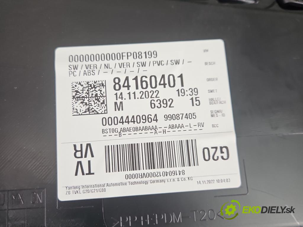 Bmw 3 G20 2018- 2.0 T 156 hp automatic 115 kW 1998 cm3 4- sedačke: komplet