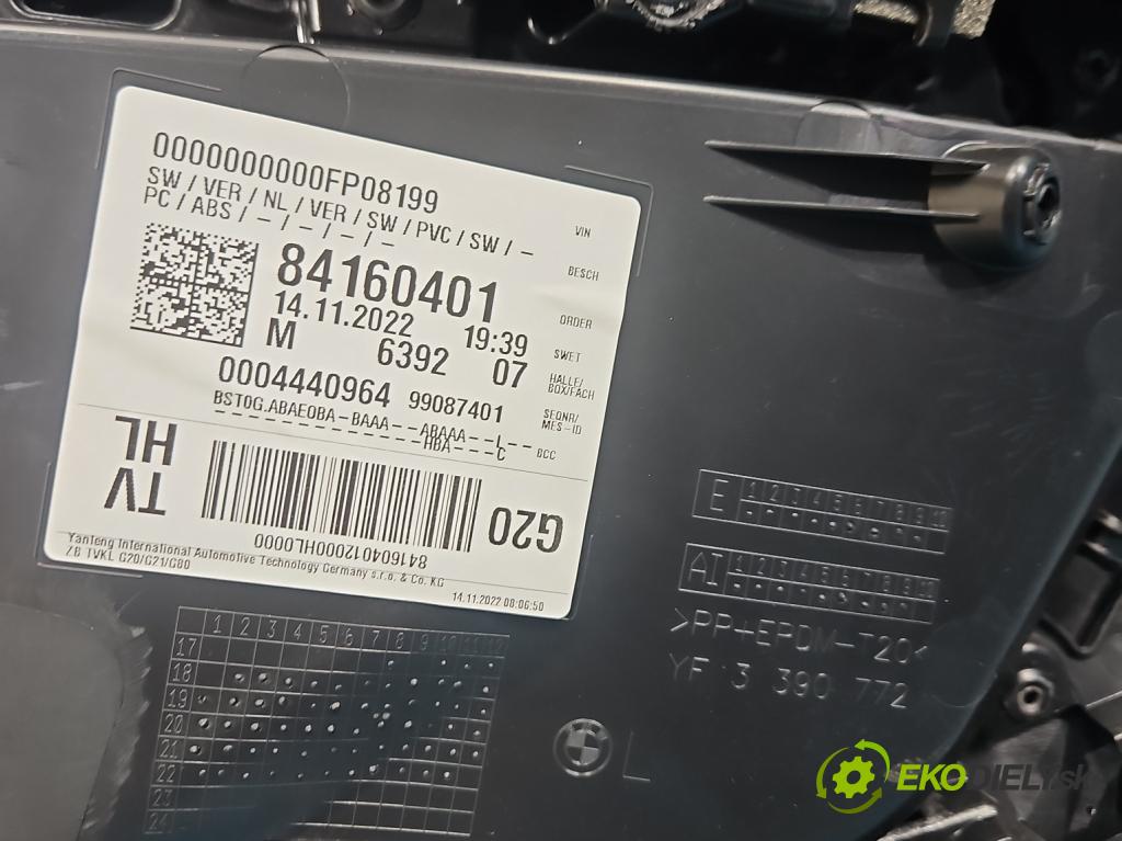 Bmw 3 G20 2018- 2.0 T 156 hp automatic 115 kW 1998 cm3 4- sedačke: komplet