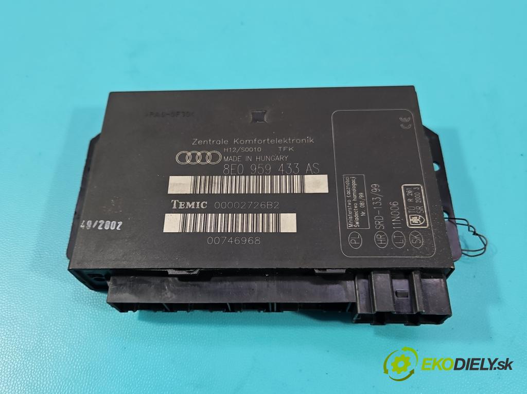 Audi A4 B6 2000-2004 1.9 tdi 131 HP manual 96 kW 1896 cm3 5- riadiaca jednotka komfortu 8E0959433AS