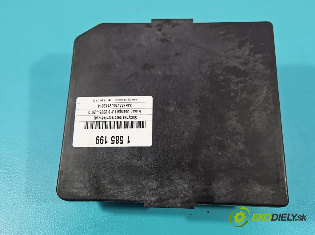 Nissan Qashqai I J10 2006-2013 1.6 16V 114 HP manual 84 kW 1598 cm3 5- skrinka poistka 519136329 (Poistková skrinka)